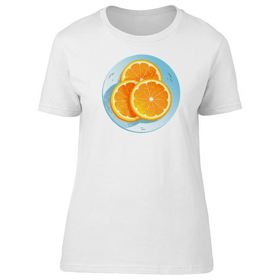 Three Slices Of Orange T-Shirt Women -Image by Shutterstock, Female Large