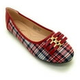 thumbnail image 1 of Three Solid Bow Plaid Ballerina Flats, 1 of 4