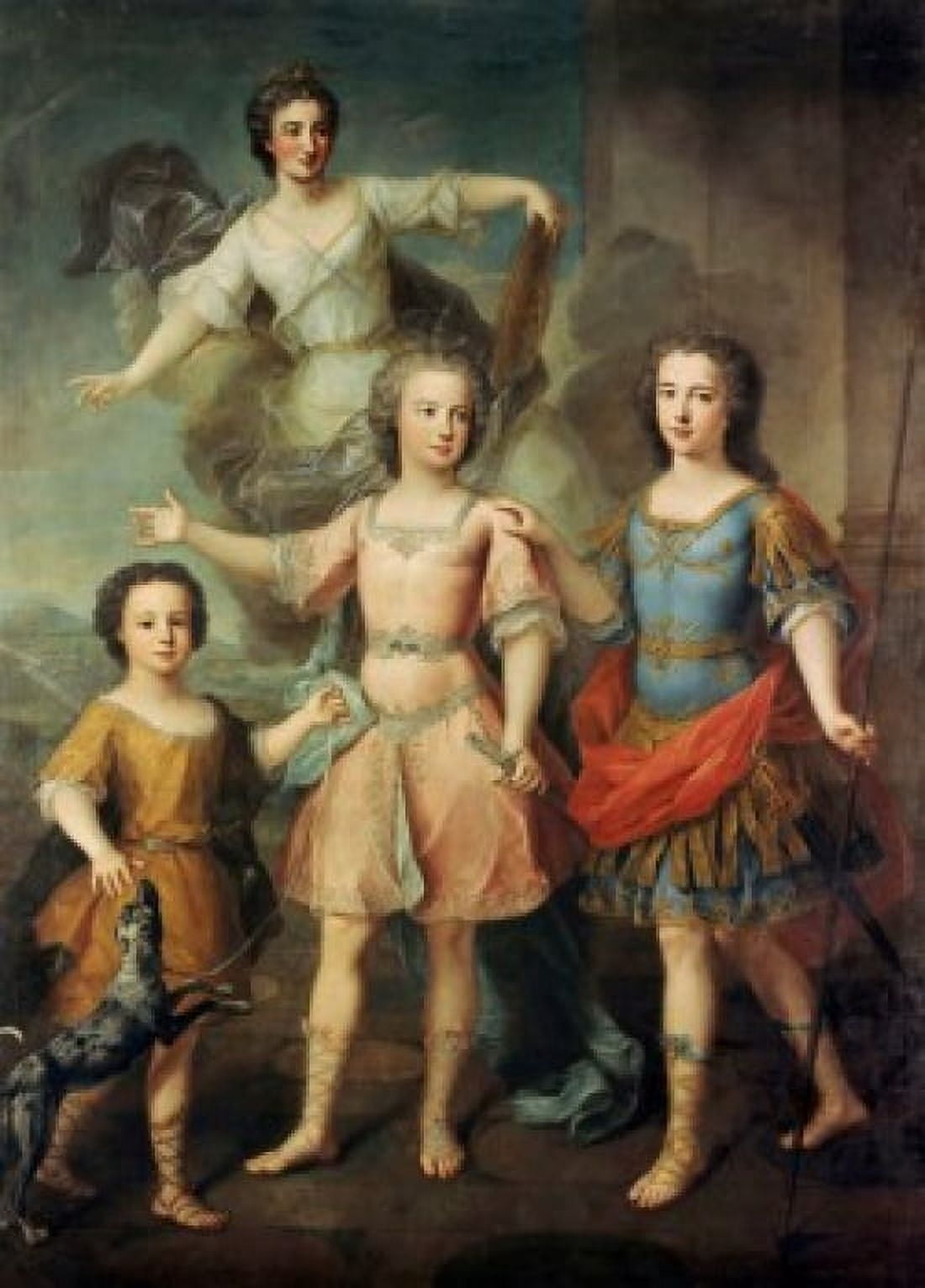 Three Sons of the Second Duke of Berwick Carle Vanloo (1705-1765 French) Collection of the Duke of Berwick & Alba Madrid Canvas Art - Carle Vanloo (18 x 24)
