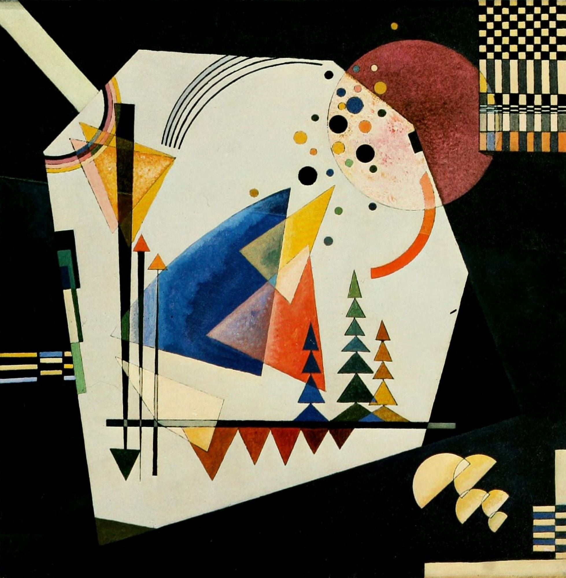 Three Sounds 1926 Canvas Art - Wassily Kandinsky (18 x 24)