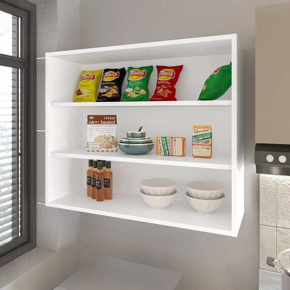 Open Shelf Design in Melamine / Wall-Cabinet for Kitchen Use