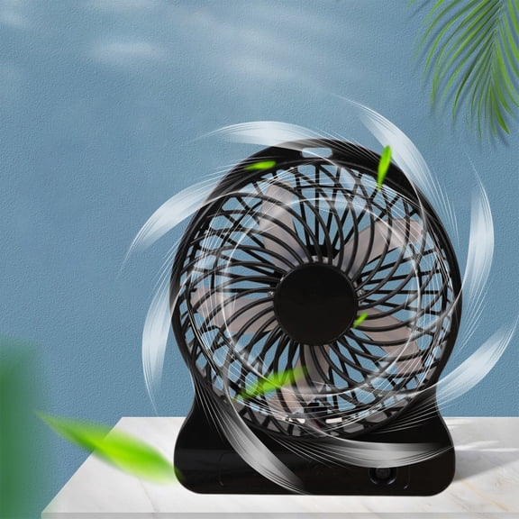 Three Speed Adjustable Desk Fan, Universal USB Rechargeable Bedside Fan, Wear Resistant Portable Small Table Fan, Non Slip Cooling Fan for Home Bedroom Office Indoor Daily Use