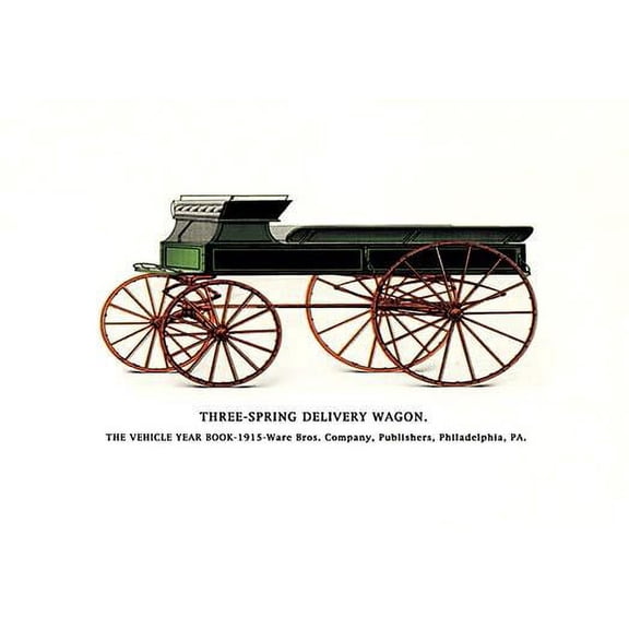 Three-Spring Delivery Wagon Fine art canvas print (20" x 30")