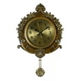 thumbnail image 1 of Three Star ZP919 27 x 17 in. Gold Wall Clock With Pendulum, 1 of 1