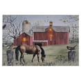 thumbnail image 1 of Three Star Horse And Barn Lightup Painting With Multicolor KL702, 1 of 3