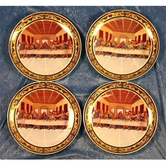 Three Star Im/Ex Inc. Last Supper Decorative Plate (Set of 4)