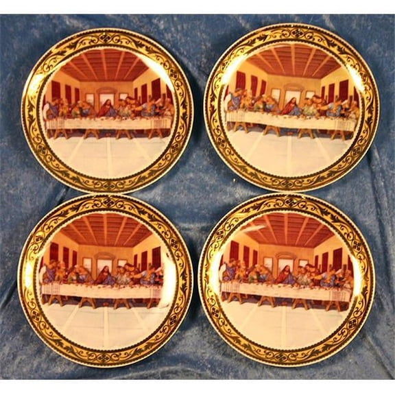 Three Star Im/Ex Inc. Last Supper Decorative Plate (Set of 4)