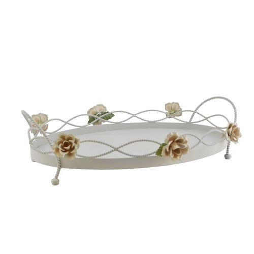 Three Star Im/Ex Inc. Oval Metal Serving Tray