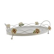 Three Star Im/Ex Inc. Oval Metal Serving Tray