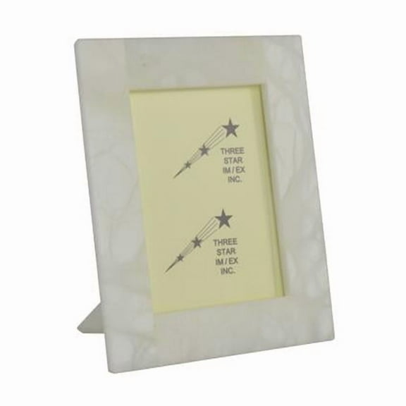 Three Star Import & Export AB120 5 x 7 in. Alabaster Picture Frame