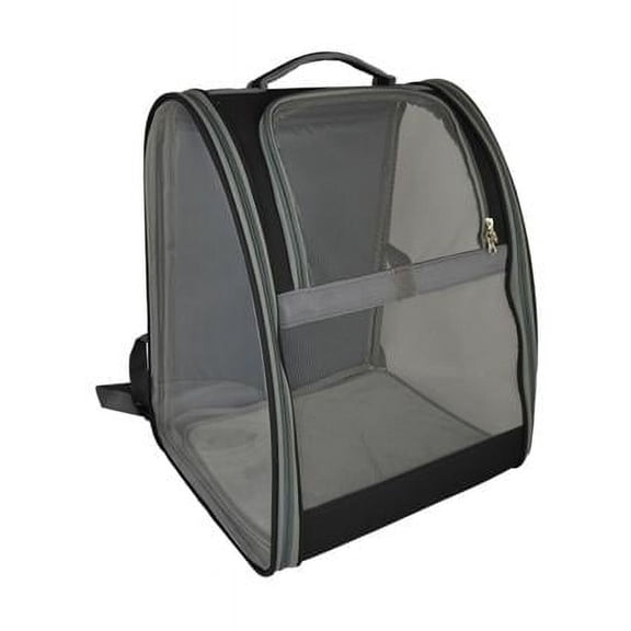Three Star Import & Export DB10-BLK 17 x 14 x 11 in. Mesh & Fabric Pet Backpack