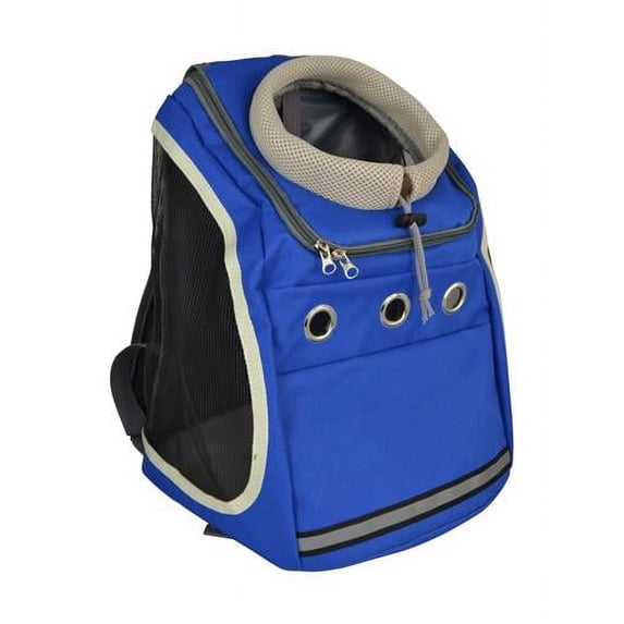 Three Star Import & Export DB11-BLU 15 x 13 x 10 in. Fabric & Mesh Pet Backpack