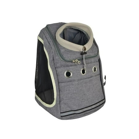 Three Star Import & Export DB11-GRY 15 x 13 x 10 in. Fabric & Mesh Pet Backpack