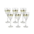 thumbnail image 1 of Three Star Import & Export GS1411 8.5 in. Wine Glass with Floral Design Set, 6 Piece, 1 of 2