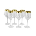 thumbnail image 1 of Three Star Import & Export GS7114 8.75 in. Wine Glass with Greek Key Design Set, 6 Piece, 1 of 3