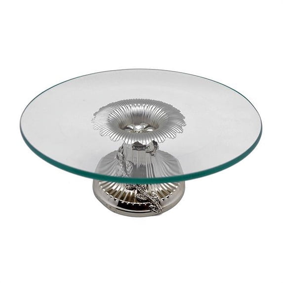 Three Star Import & Export RS2650 11 x 5 in. Round Platter on Base