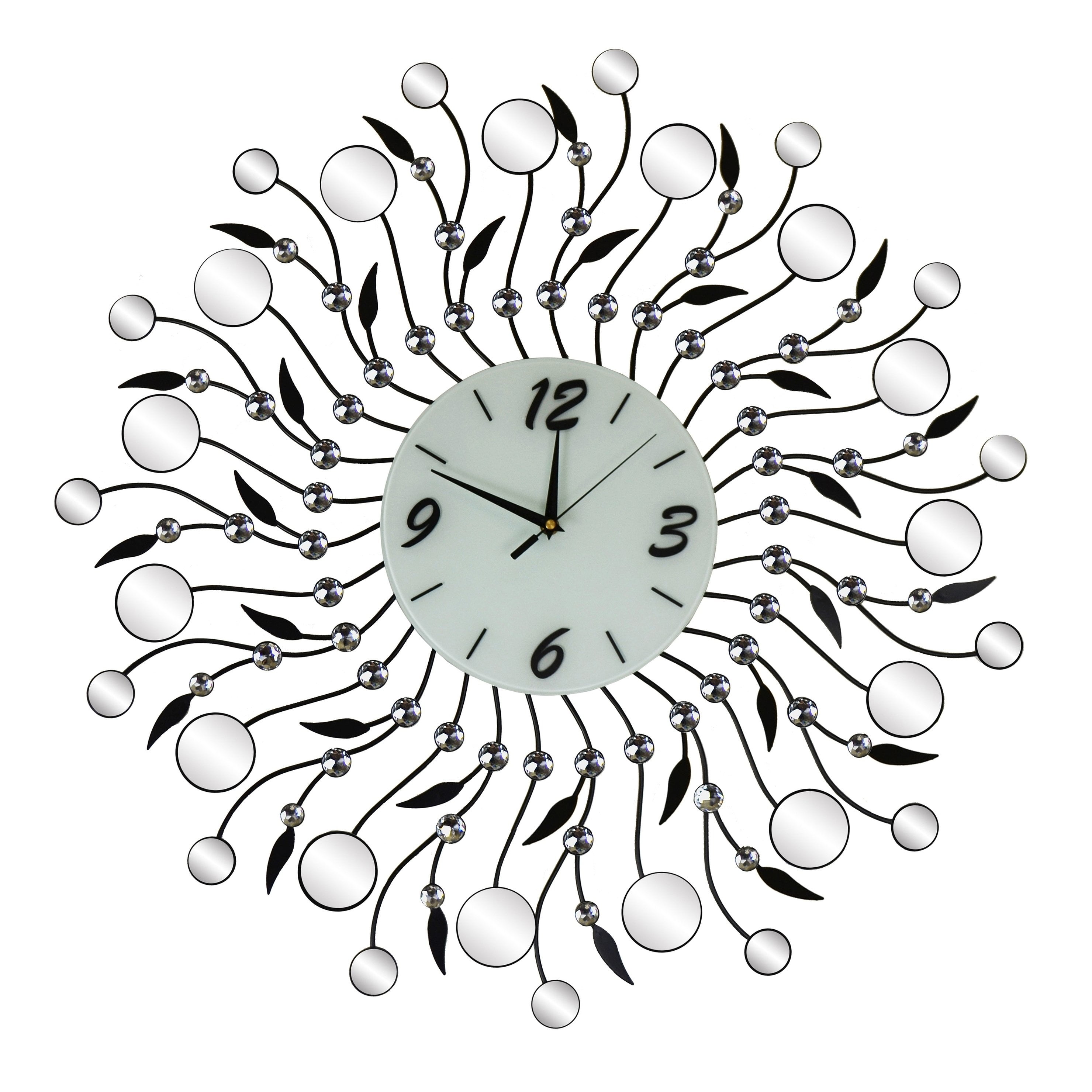 Three Star Import & Export YC1070 28 in. Round Wall Clock with Round ...