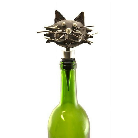 Three Star Import & Export ZA407 5 in. Cat Wine Stopper
