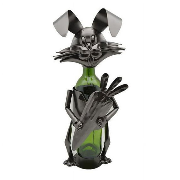 Three Star Import & Export ZA410 Wine Bottle Holder, Rabbit with Carrot