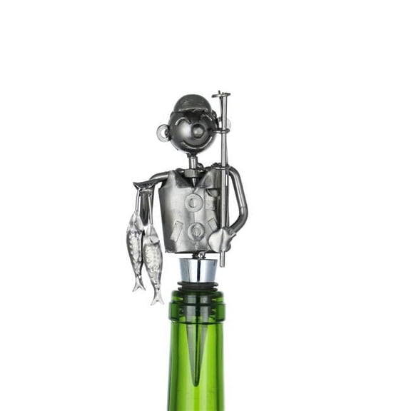 Three Star Import & Export ZA434 6 in. Fisherman Wine Stopper