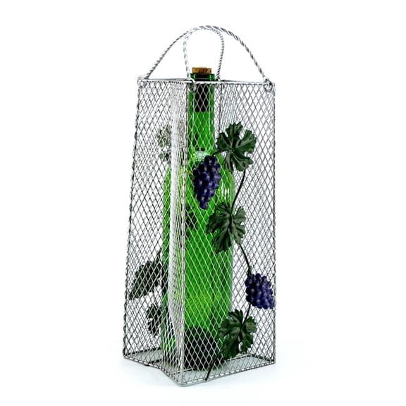 Three Star Import & Export ZB330 Wine Bottle Holder with Gift Bag, Grapes