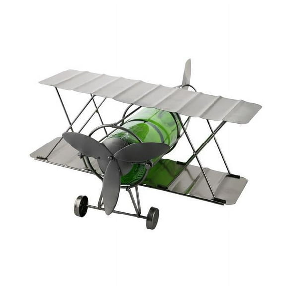 Three Star Import & Export ZB850 Wine Bottle Holder, Antique Plane