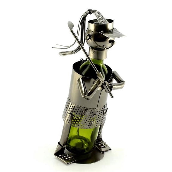 Three Star Import & Export ZB995 Wine Bottle Holder, Lady Golfer