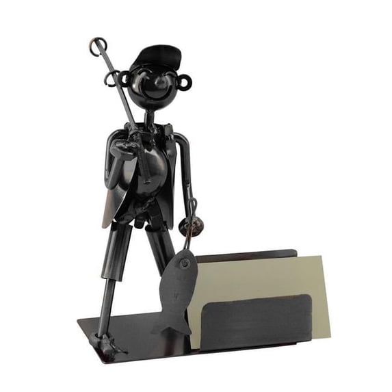 Three Star Import & Export ZC2000 5 x 7 in. Business Card Holder, Fisherman
