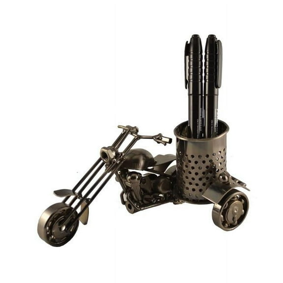 Three Star Import & Export ZC2110 6 x 4 x 3.5 in. Motorcycle Pen Holder