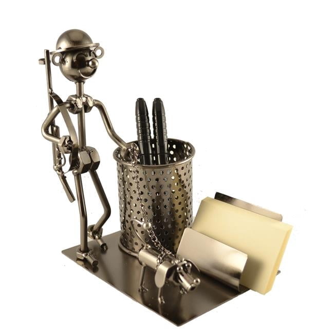 Three Star Import & Export ZC2120 6 x 4.5 x 8 in. Hunter Pen & Biz Card Holder