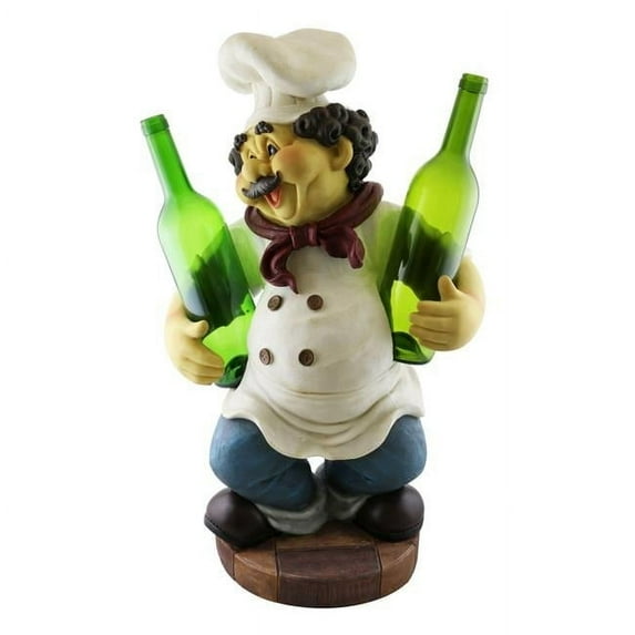 Three Star Import & Export ZK8020 23 in. Chef Holding 2 Bottles Holder