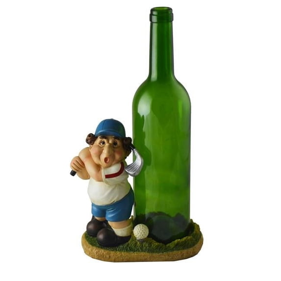 Three Star Import & Export ZK8370 7 x 7 in. Golfer Wine Bottle Holder