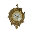 thumbnail image 1 of Three Star Poly Resin Gold Peacock Wall Clock ZP923, 1 of 3
