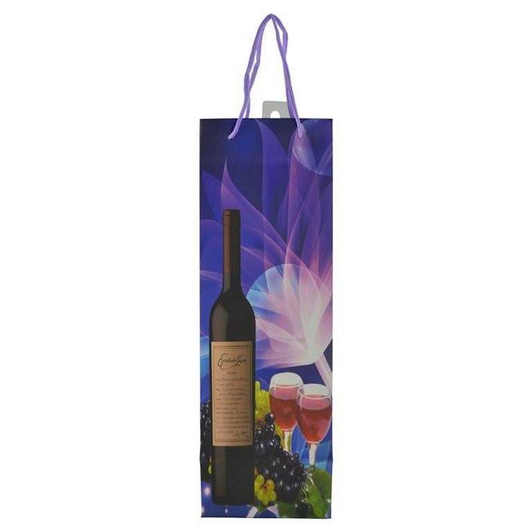 Three Star WP110 14 in. Bottle With 2 Glasses Wine Bottle Bag - Walmart.com