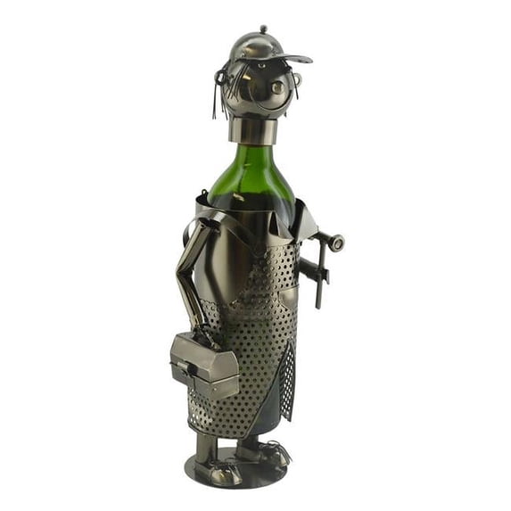 Three Star WineBodies Handy Man Metal Wine Bottle Holder