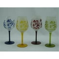 thumbnail image 1 of Three Star YJ12100 Vibrant Floral Design Wine Glass Set - 4 Piece, 1 of 1