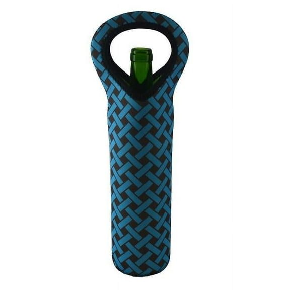 Three Star YN2003 Blue & Brown Checker Neoprene Bottle Holder