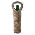 thumbnail image 1 of Three Star YN2007 Neoprene Bottle Holder - Brown & White Checkered Pattern, 1 of 2