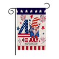 thumbnail image 1 of Three Stars 4th of July Garden Flag Patriotic American Star Flag and Strip Floral Welcome Small Garden Flag 12.5 x 18 Inch Double Sided Yard Flag Independence Day Memorial Day Yard Outdoor Decor I, 1 of 6