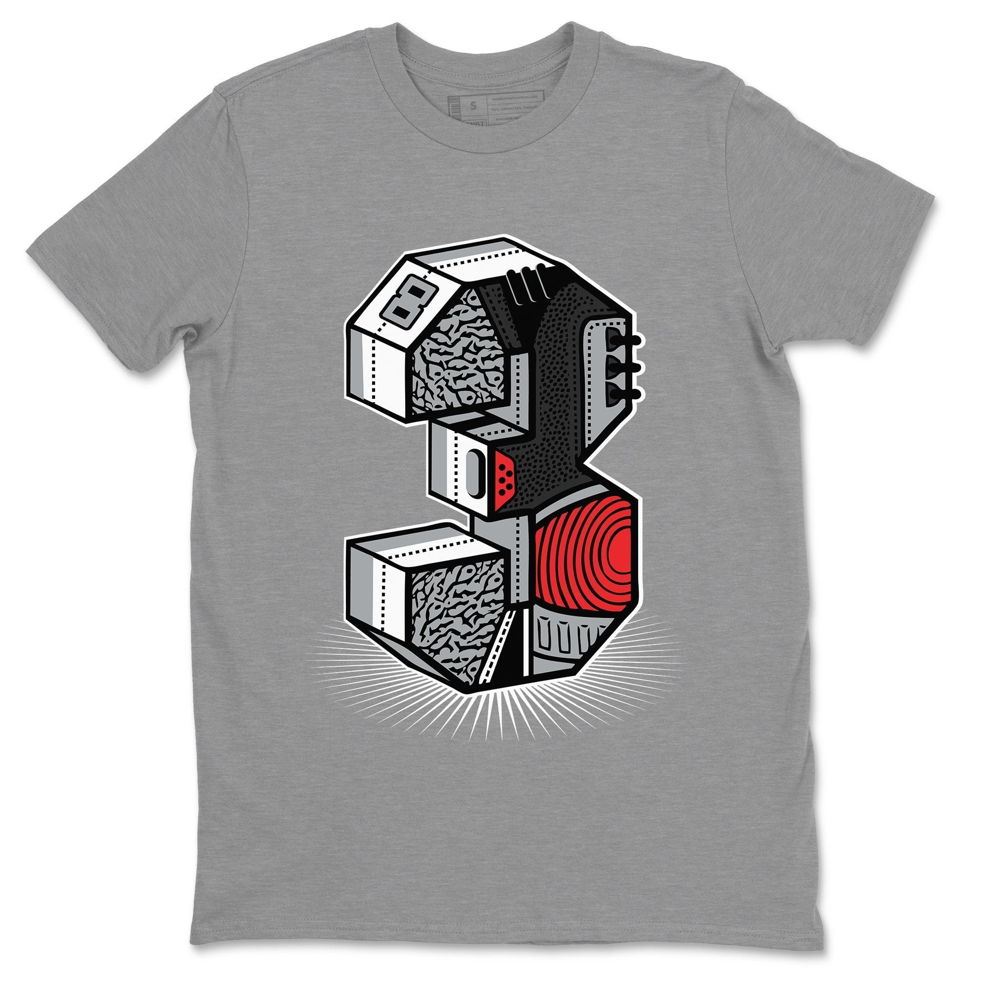Jordan 3 black shop cement t shirt