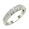 thumbnail image 1 of Three Stone Diamond Ring Vintage Past Present Future 1/2 CTTW 14K White Gold ( G, I1 ), 1 of 5