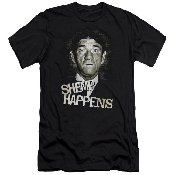 Three StoogeS/Shemp Happens S/S Adult 30/1 T-Shirt Black