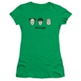 thumbnail image 1 of Three StoogeS/Stooge S/S Junior Women's T-Shirt Sheer Kelly Green, 1 of 1
