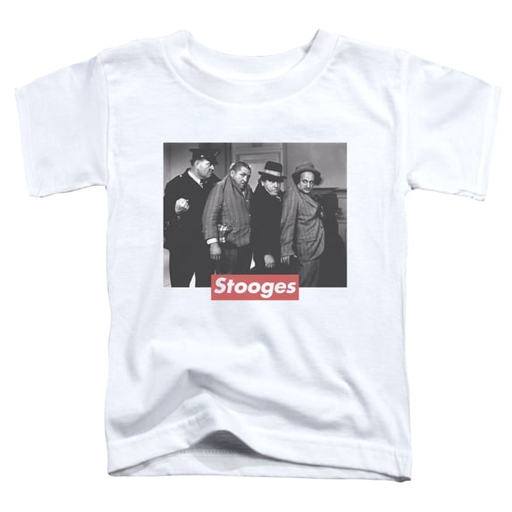 Three StoogeS/Supreme Rip S/S Toddler T-Shirt White