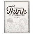 thumbnail image 1 of Three Stooges 90169517-S Trying to Think Curly Quote Table Topper, 1 of 1