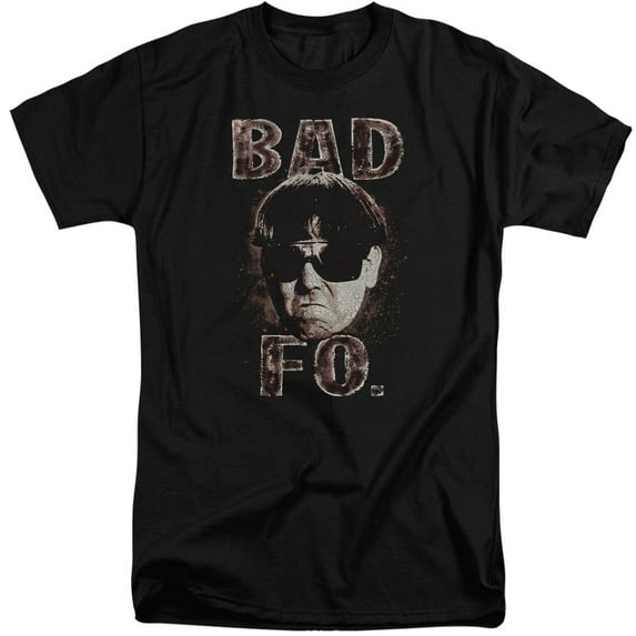 Three Stooges Bad Moe Fo S/S Adult Tall Black