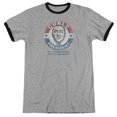 thumbnail image 1 of Three Stooges Curly For President Adult Ringer T-Shirt Heather Black, 1 of 1