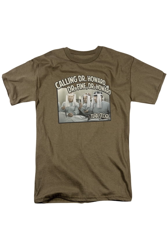 Three Stooges Doctor Officially Licensed Adult T Shirt
