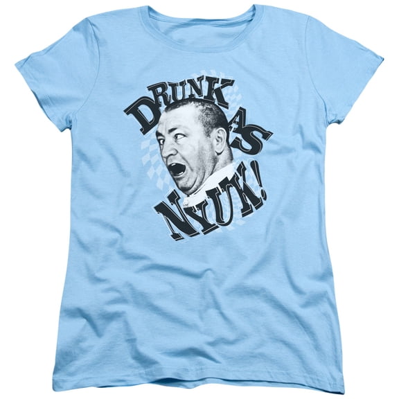 Three Stooges - Drunk - Women's Short Sleeve Shirt - Small
