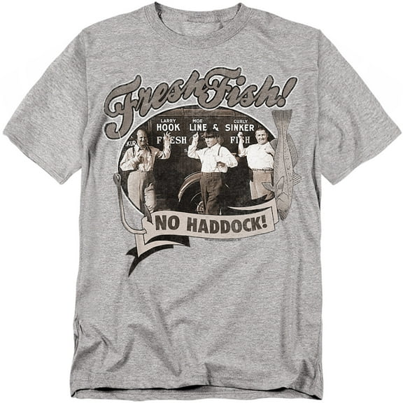 Three Stooges T-Shirt Fresh Fish Unisex Graphic Tee For Men & Women